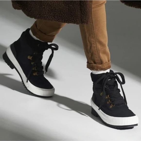 Keds Fielder Women's Hi Top Suede Nylon Velvet Black Hiker Boots Size 11 NEW - Picture 1 of 9